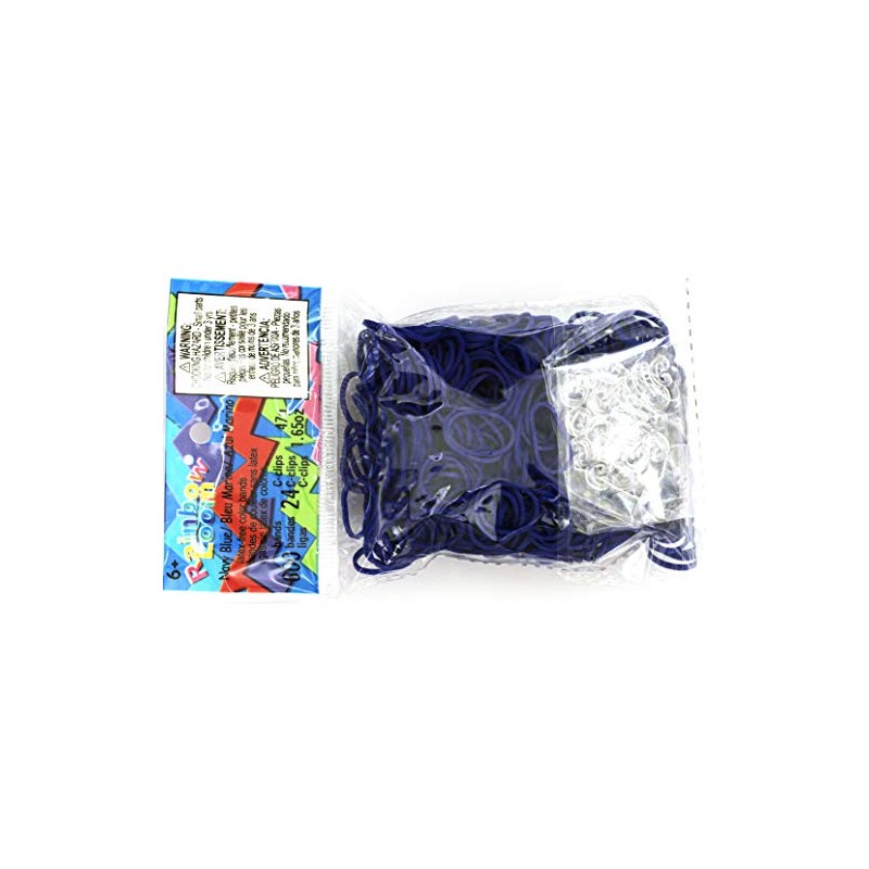 Rainbow Loom Refill Twistz Bandz Rubber Band + C-clips -