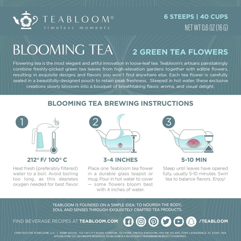 Blooming Tea Flowers - Pomegranate & Pineapple Flowering Teas –
