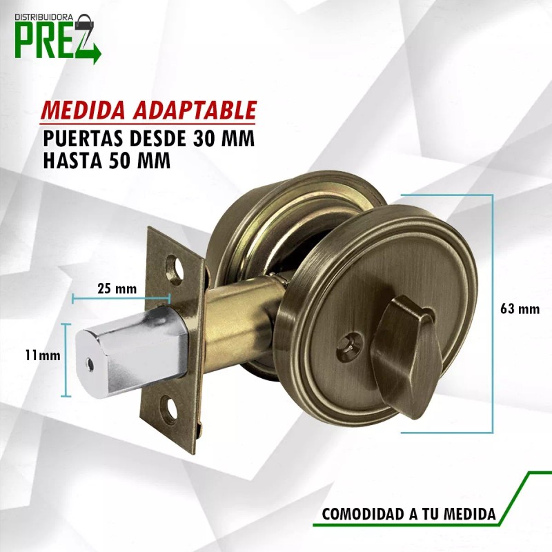 Prez Cerrojo Llave Mariposa Acero Inoxidable Cerradura Seguridad