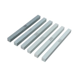 MY MIRONEY 6 PCS Polishing Stones for Knives, Metal Whetstone Sharpener Stone Set, 1000#,2000#,3000# (5.9x0.47x0.0.47") - Square(Type-D)