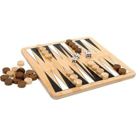 Schylling (new) Pandas Pick Eco Friendly Games Bamboo Backgammon