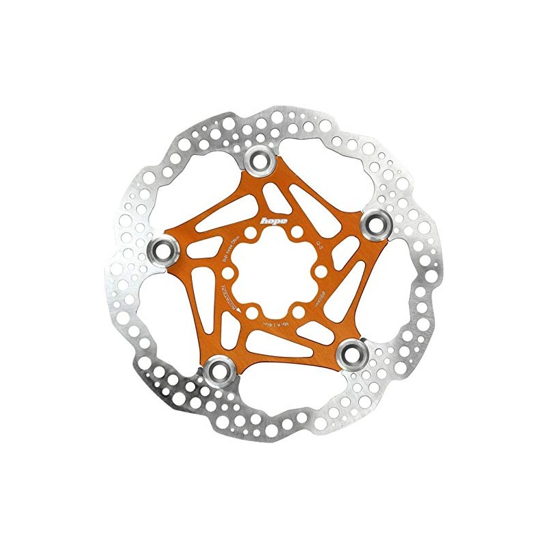 Hope Floating Disc Brake Rotor (Orange, 160mm)