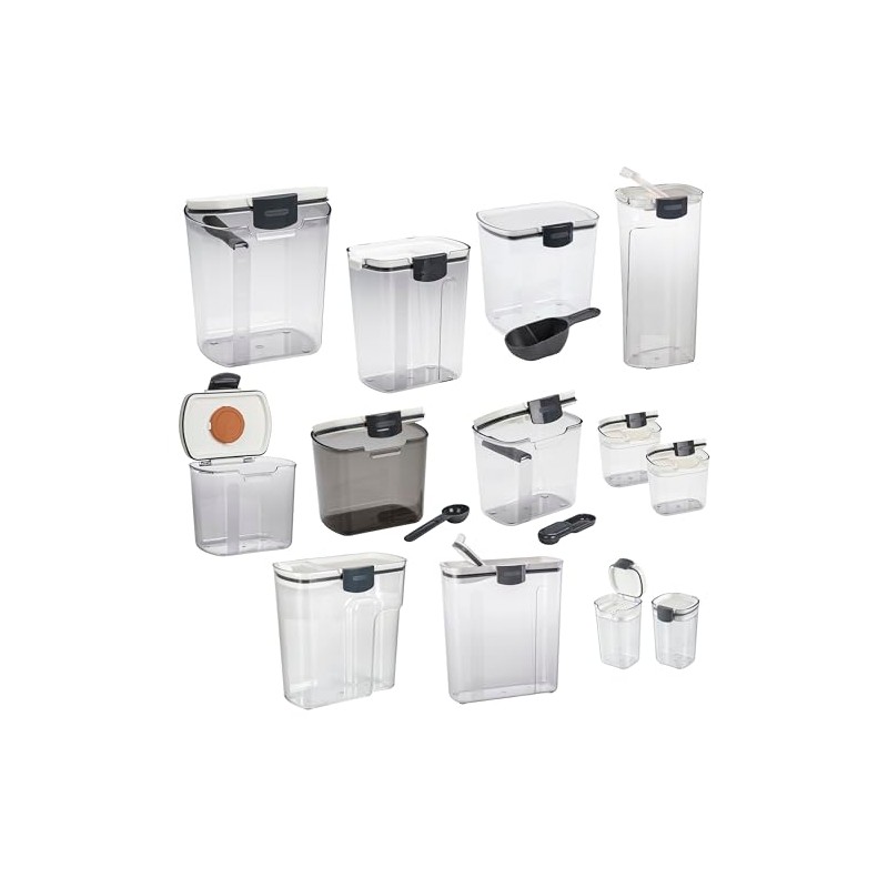 Progressive ProKeeper Baker's Airtight Kitchen Storage Canister Container Set for