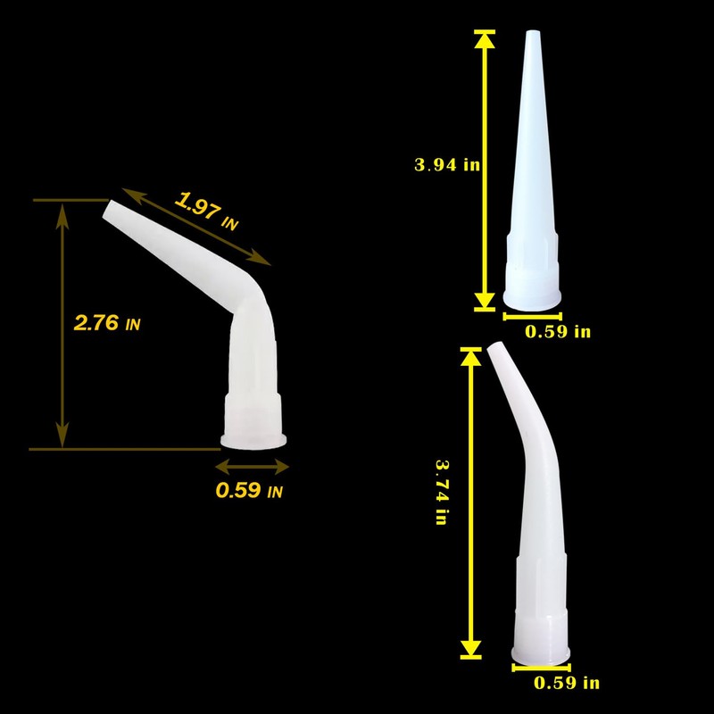 HAMUULL Curved caulking gun caulking nozzle, caulking extension nozzle caulking