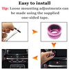 LOCOY Air Conditioning Vent Knob Cover for Honda Civic Accessories