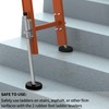 Ladder Leveler Pair with Rubber Feet Orange,Adjustable Ladder Leg Leveler