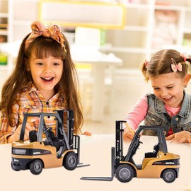 VGEBY1 Forklift Toy, HUINA1717 1:50 Alloy Forklift Truck Model Engineering Vehicle Kids Static Model Car Toy