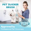 Pet Slicker Brush With Soft Massage Grooming Stainless Steel Pins