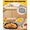 Collapsible Air Fryer Silicone Liners 2-Pack for Bella 4Qt Slim