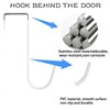 6 Pack Over The Door Hooks,with Rubber Prevent Scratches,Door Hangers