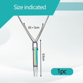 louuuou Colored Breathing Necklace With Resistance, Portable Resistance Breathing Necklace With Filter, Anxiety Necklaces for Women Men relaxation Gifts Valentine Birthday Versatile Design