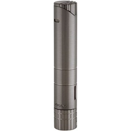 Xikar Turrim Cigar Lighter, Single Jet Flame, Piezo Ignition, Gunmetal