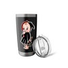 Kewpie Baby Grim Reaper Scythe Traditional Tattoo Flash Stainless Steel