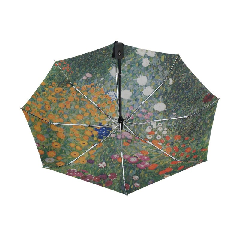 AHOMY Gustav Klimt Flower Garden Auto Open Close Folding Travel