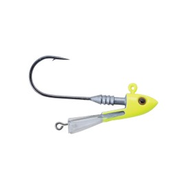 Berkley Fusion19 Snap Jigs, Chartreuse, 3/8 oz, 1/0 Hook Size, Dynamic Darting Action, Equipped with Sharp Fusion19 Hook, Bait Keeper for Plastics