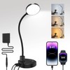 15W LED Desk Lamp with USB Charging Ports – Dimmable