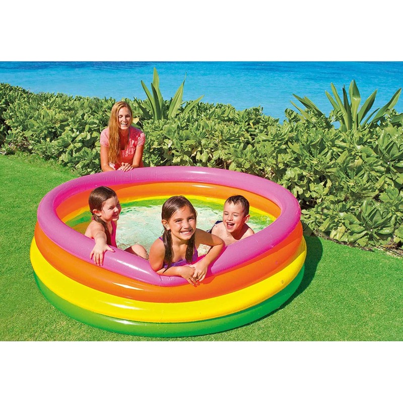 Intex Inflatable Swimming Kids 3 Ring Pool Swim Inflatable Pool