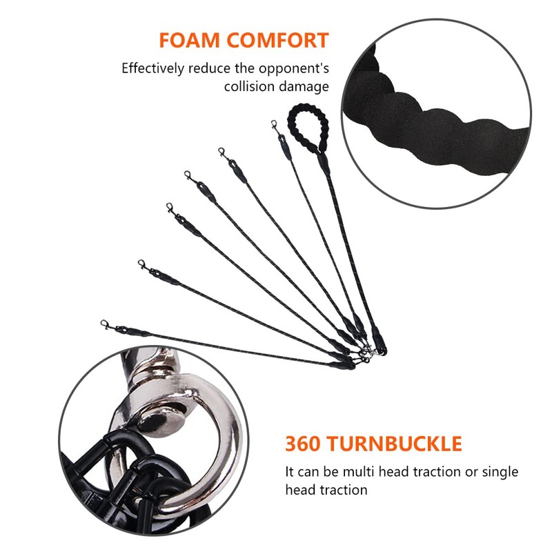 Six Dog Leash,Comfortable Six Dog with Reflective,360 Swivel No Tangle