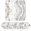 16 pegatinas de azulejos con patrón de mármol para decoración