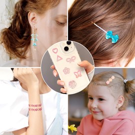 Beadthoven ABS Imitation Pearl Beads Bulk Mixed Shapes Hollow Star Moon Heart Butterfly Loose Beads Plastic Bowknot Flower Charms Pastel Sea Shell Beads for Jewelry Making Earrings Bracelet DIY Craft