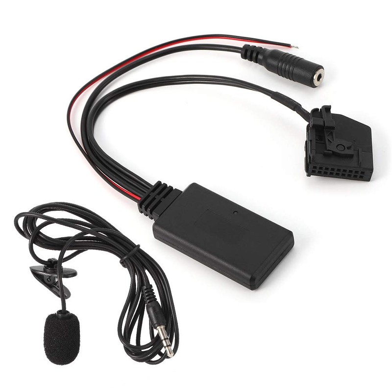 Ymiko 18 Pin Bluetooth AUX Cable Adapter Wireless Car Microphone