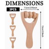 BPTRKOM Pack of 3 Wooden Massage Roller Fascia Roller with
