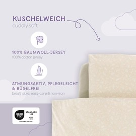 TRÄUMELAND – Bettwäsche aus Baumwoll-Jersey | Weiche Babybettwäsche aus 100% Baumwolle | Atmungsaktiv, Öko-Tex 100 zertifiziert, pflegeleicht  