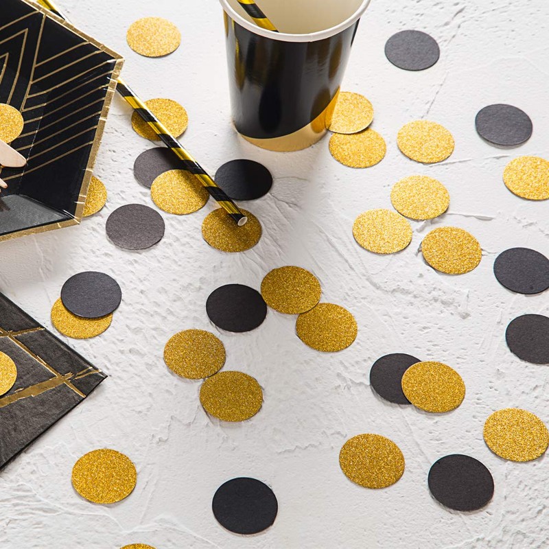 MOWO Glitter Paper Confetti Circles Wedding Party Decor and Table