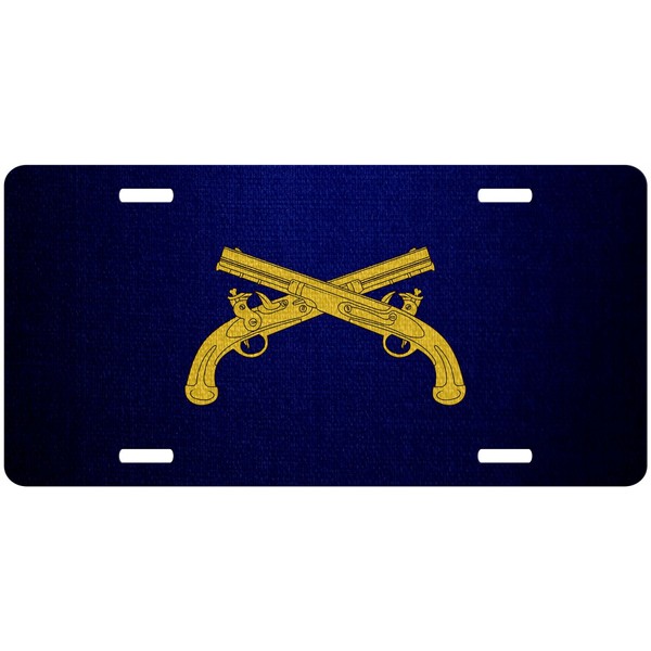 ExpressItBest Premium Aluminum License Plate - U.S. Army Military Police Corps, Branch Insignia
