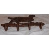 CAST IRON RUST FINISH POINTER / SETTER DOG COAT HOOK