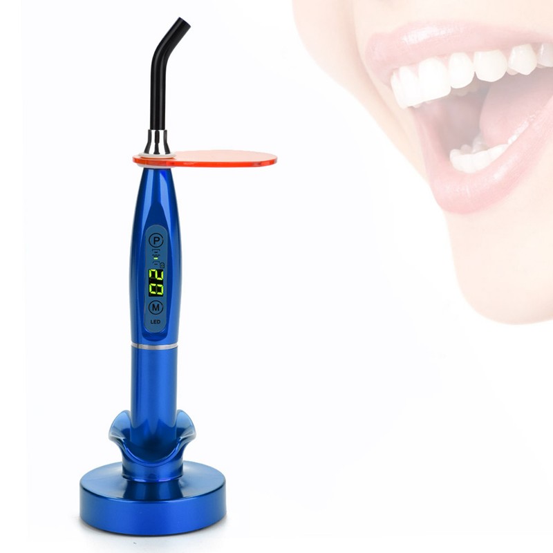Rechargeable Wireless Dental Curing LED Light Lamp Blue