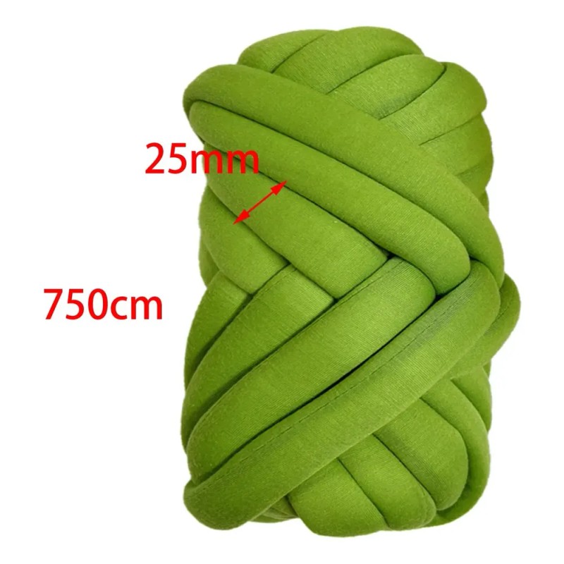 1.5kg Chunky Yarn Jumbo Tubular Yarn Soft Arm Knit Green