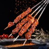 20 Pieces Kebab Skewers, Metal Skewers for Barbecue, Flat Skewers,