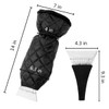 traderplus Waterproof Ice Scraper Mitten Snow Remover Glove with Lined