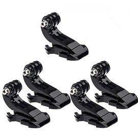 (5 Packs) Fotasy Vertical Surface J-Hook Buckle Mount Adapter, J Hook Clip Helmet Mount for GoPro Hero 2 3 3+ 4 5 6 7 8