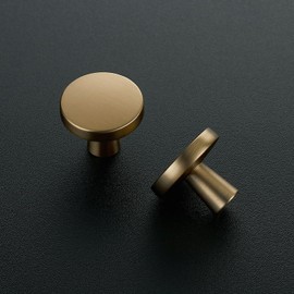 Ravinte 30 Pack Single Hole Kitchen Round Cabinet Knobs Champagne Bronze Cabinet Pulls Drawer Knobs Kitchen Cabinet Hardware Kitchen pulls