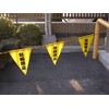 yutaka Makeup Safe shown Flag Triangle (Tubular) No Parking "Yellow