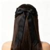 Satin Hair Bows for Women, 2PCS, Black