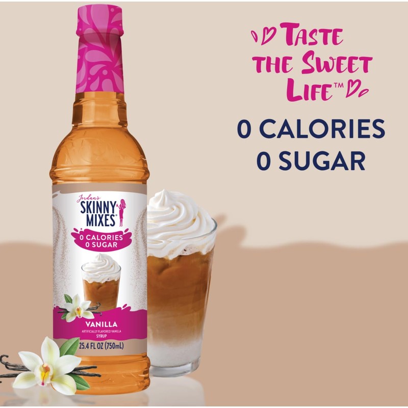 Jordans Skinny Traditional Sugar Free Syrups 750 ml 2 Bottles