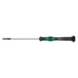 Wera 05118003001 Kraftform Micro 2035 Destornillador de precisión ranurado, cabeza de 1,5 mm, longitud de hoja de 60 mm
