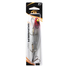 Bomber Long A Fishing Lure (Silver Flash / Red Head / White, 4 1/2-Inch)