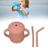 Taza de Pajita de Silicona para Bebés, Taza de Entrenamiento