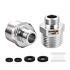 1/2 to 3/8 Water Line Adapter, 304 Stainless Steel Compression