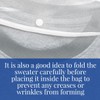 The Clothing Doctor Breathable Cashmere Sweater Storage Bag, Convenient Snap
