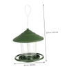 GRIRIW Automatic Wild Bird Feeder with Hook Durable Outdoor Hanging