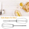 2Pcs 304 Stainless Steel Hand Mixer W10490648 Beater Accessories for