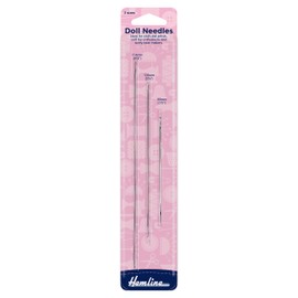 Hemline Hand Sewing Needles - Doll Needles Set of 3