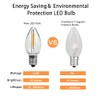 KGC 25Pack C7 LED Christmas Light Bulb, E12 Base Waterproof