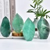 JIC Gem Green Fluorite Crystal Natural Healing Crystal Point Fluorite
