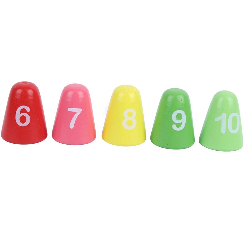 Children Wood Math Number Counting Matching Game Hedgehog Shaped Puzzle
